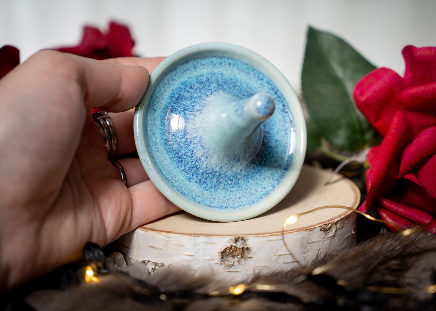 Crystal Lake Ring Holder