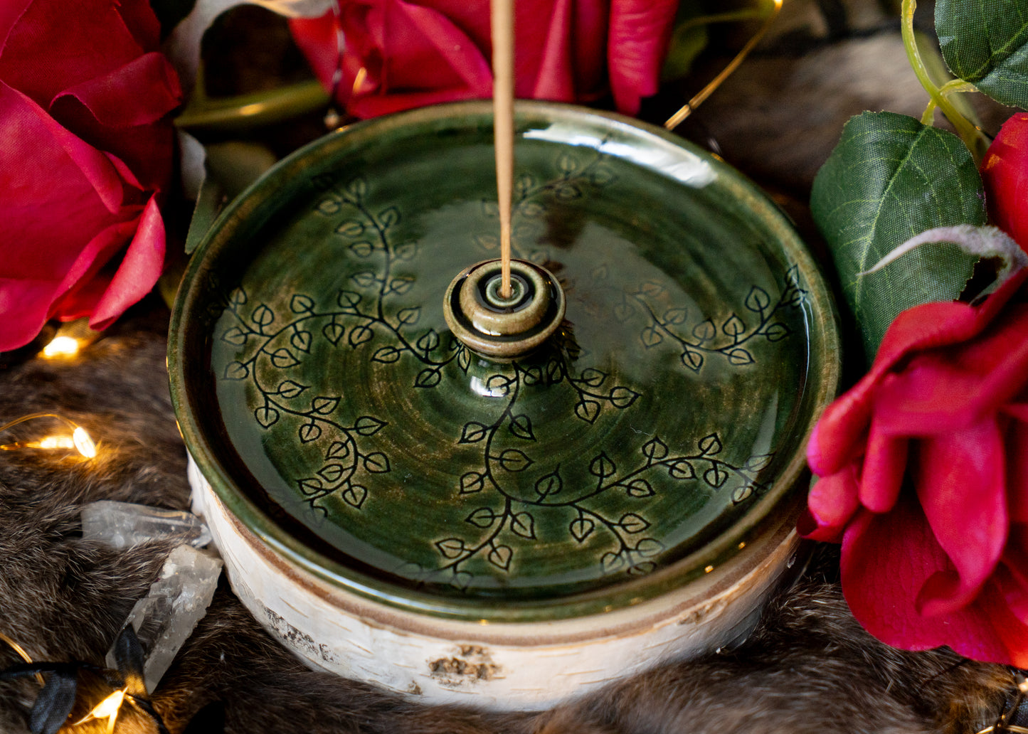 Evergreen Ivy Stick Incense Holder