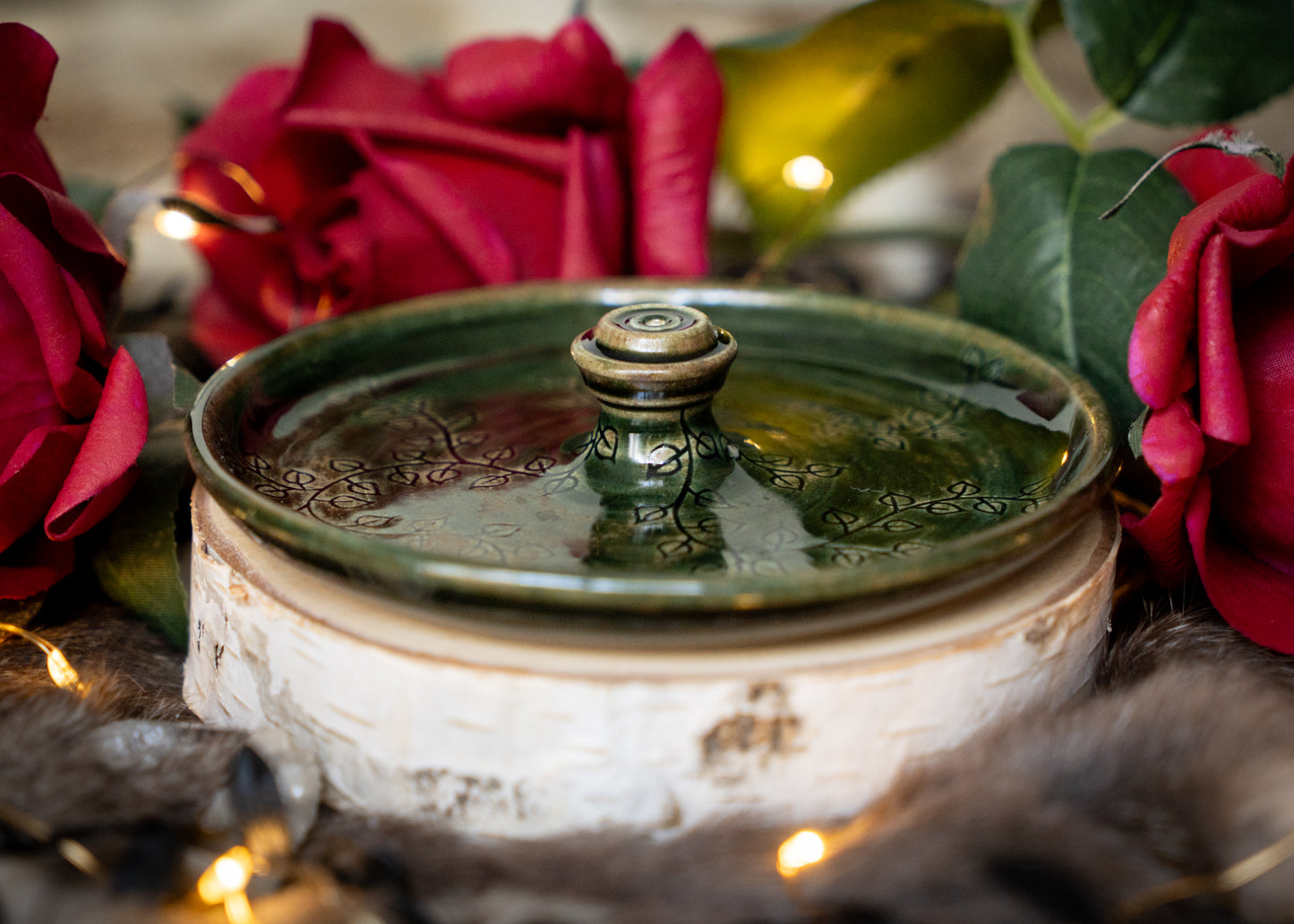 Evergreen Ivy Stick Incense Holder
