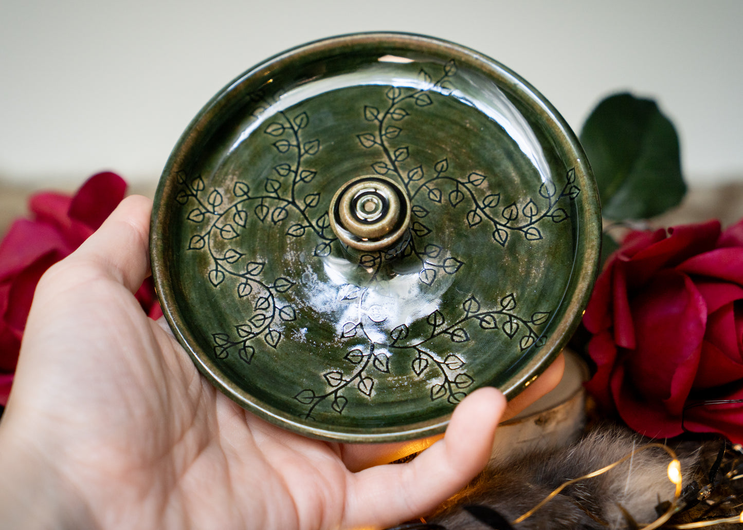 Evergreen Ivy Stick Incense Holder