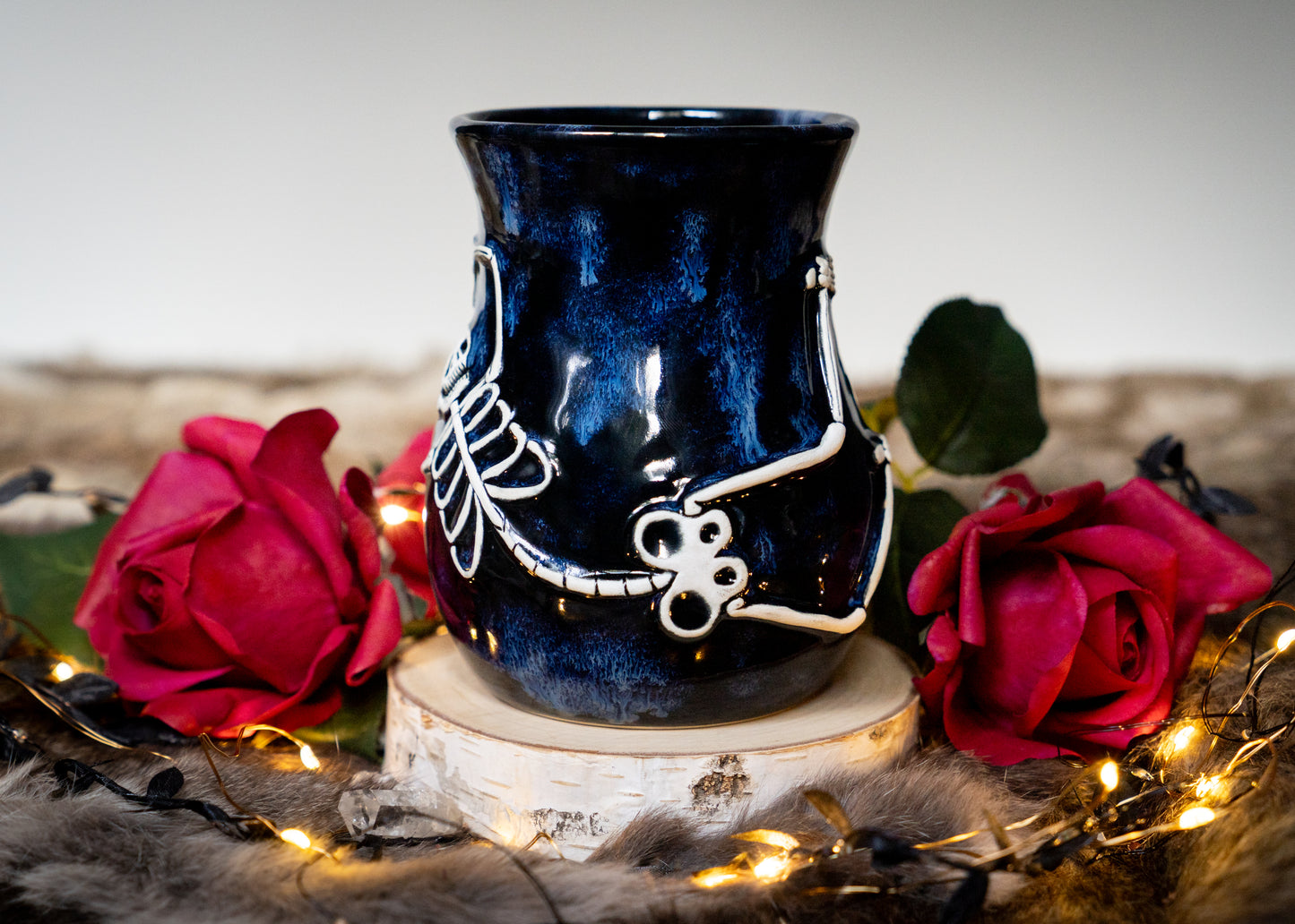 Flowing Blues Skeleton Mug