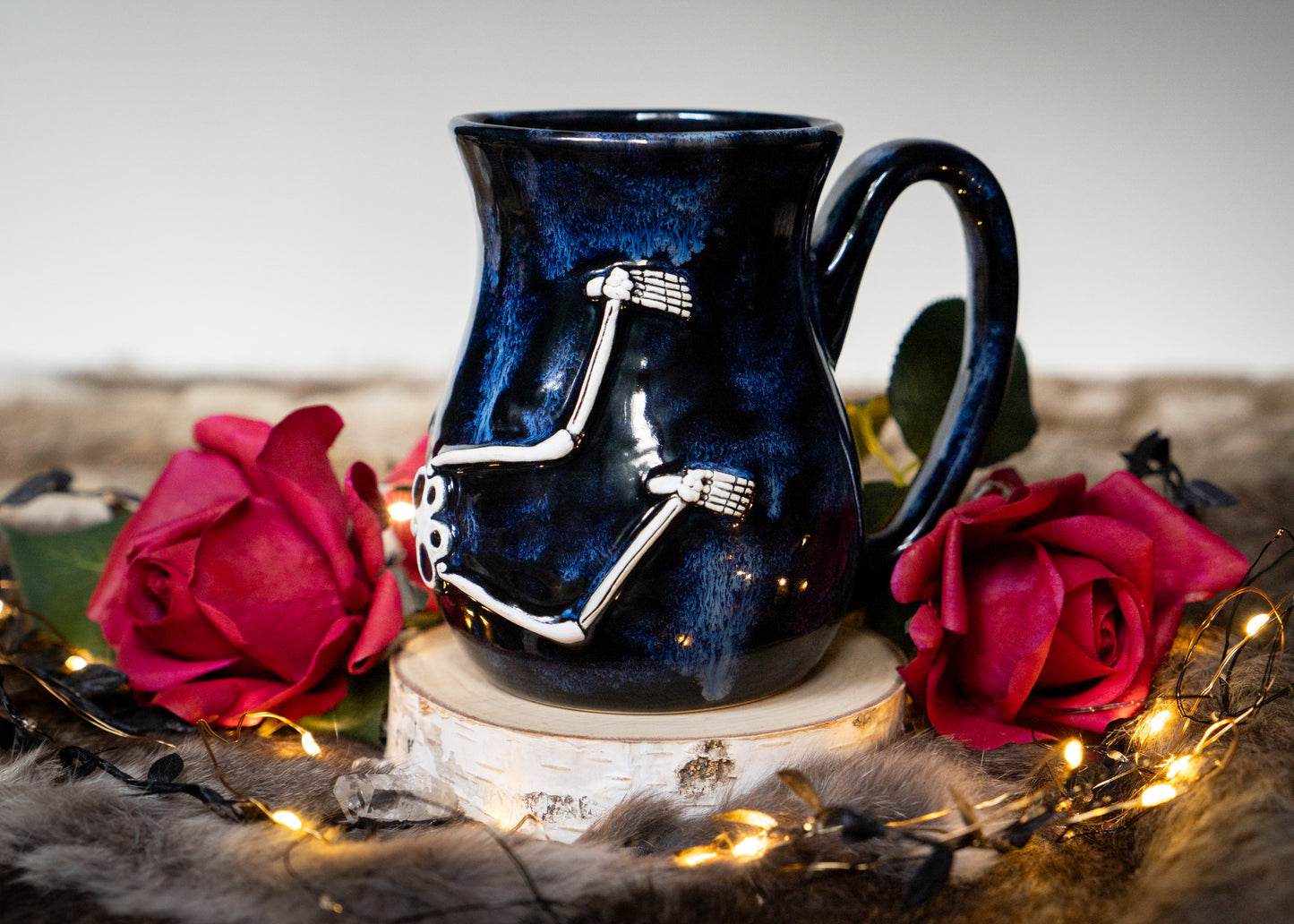 Flowing Blues Skeleton Mug