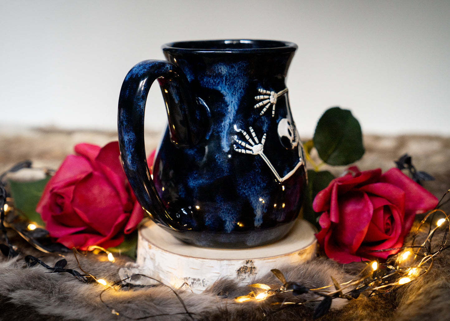 Flowing Blues Skeleton Mug