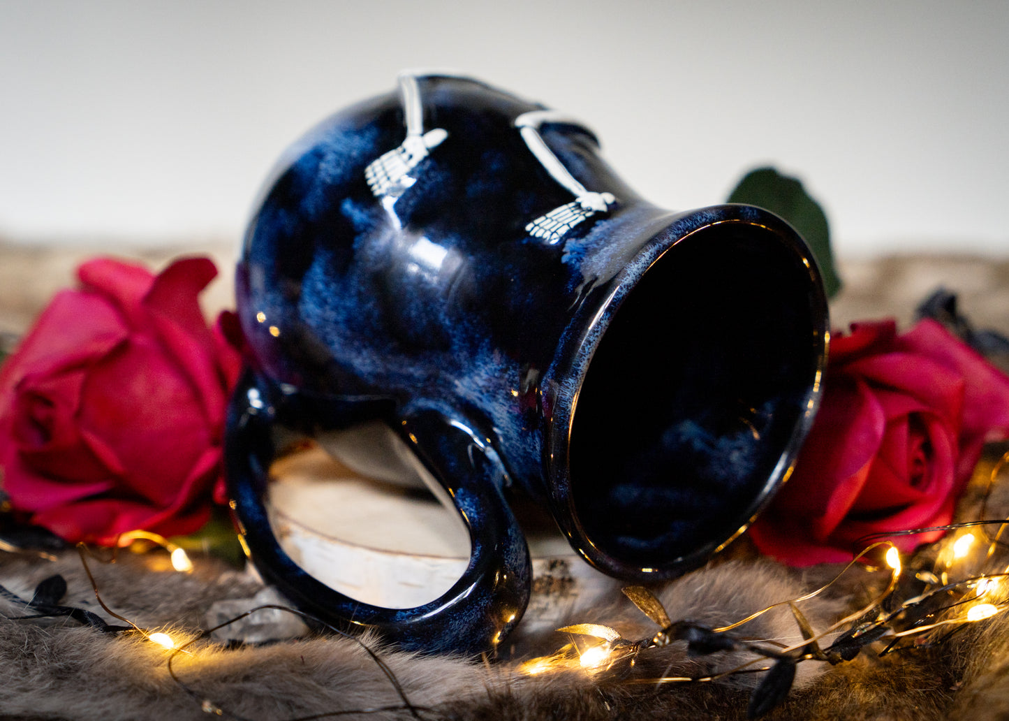 Flowing Blues Skeleton Mug