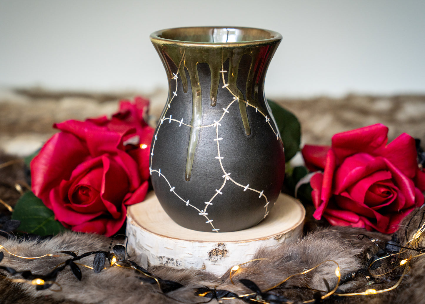 Slimy Green Stitched Mug