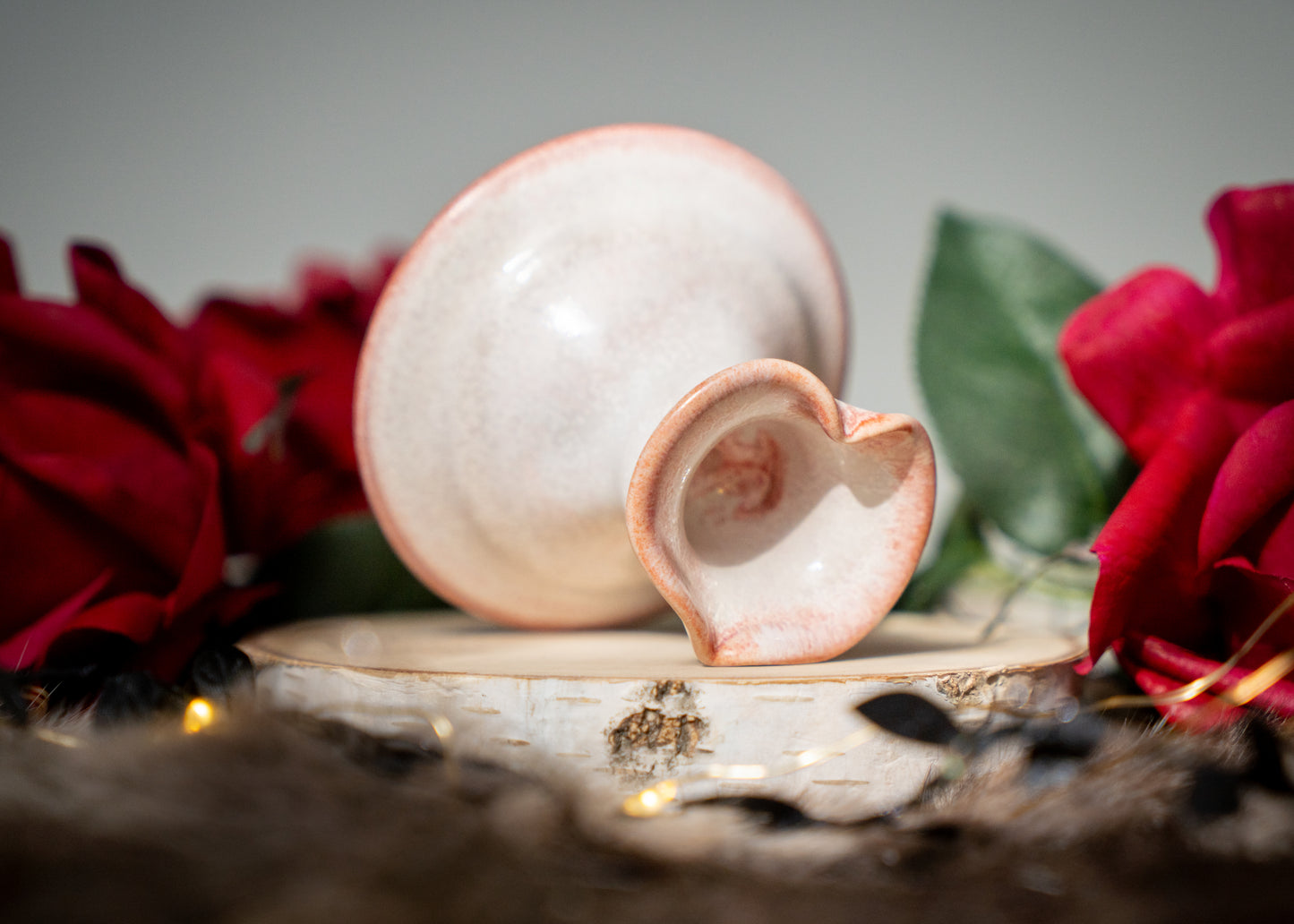 Pink Lovely Heart Candle Holder