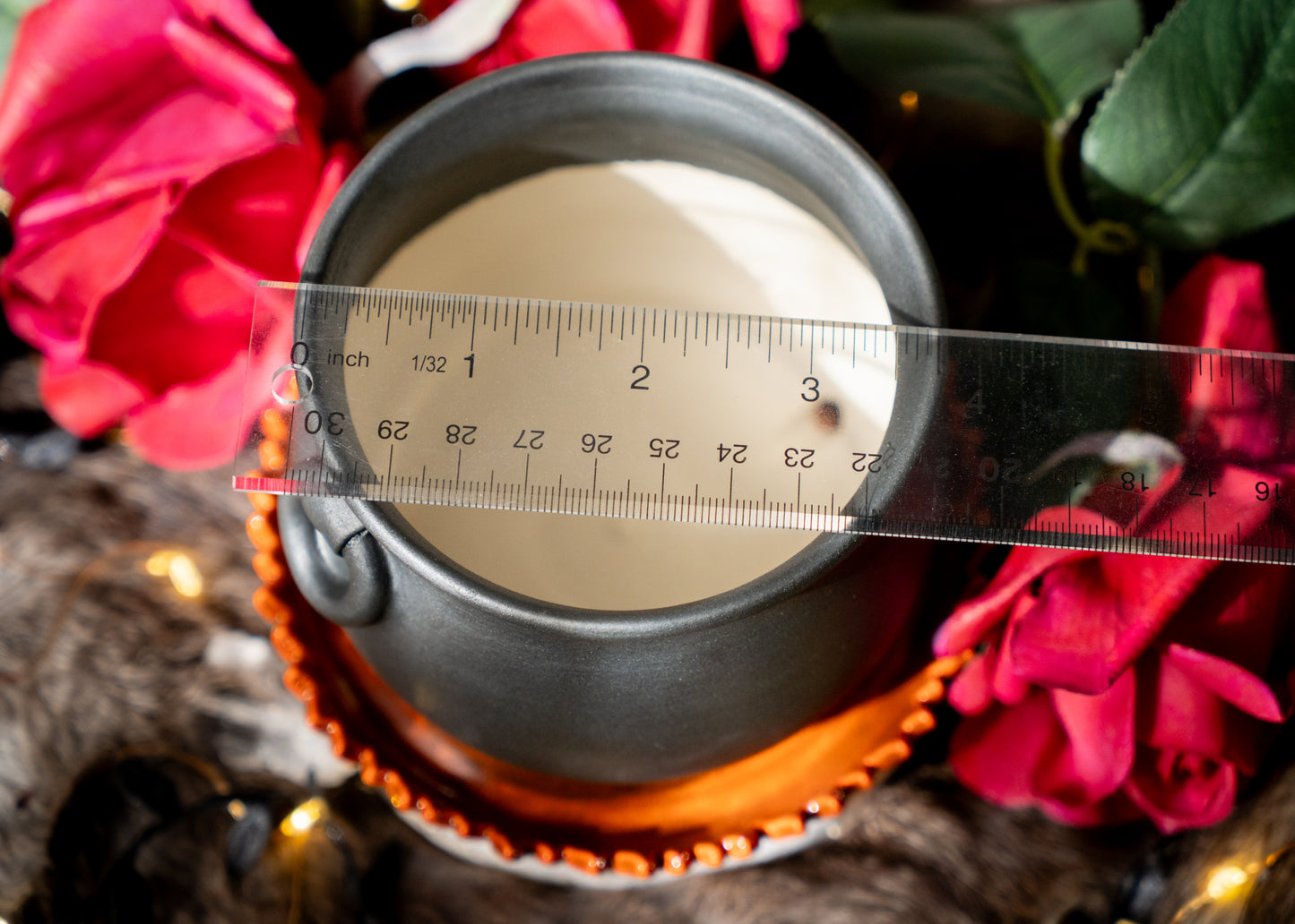 Small Flaming Cauldron Planter