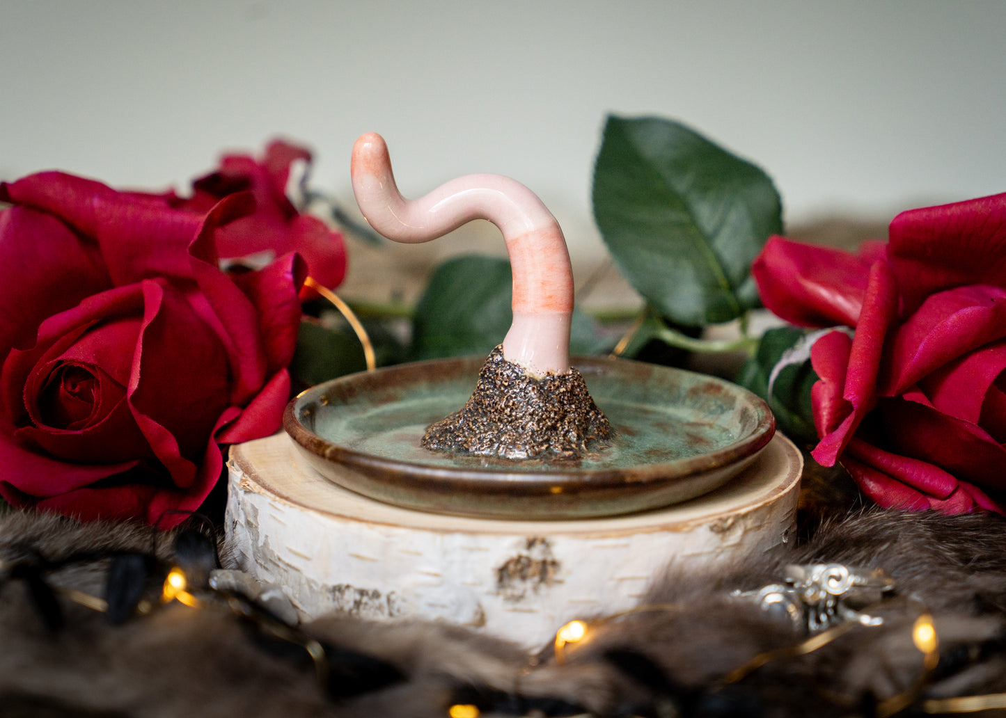 Extra Long Wiggly Worm Ring Holder