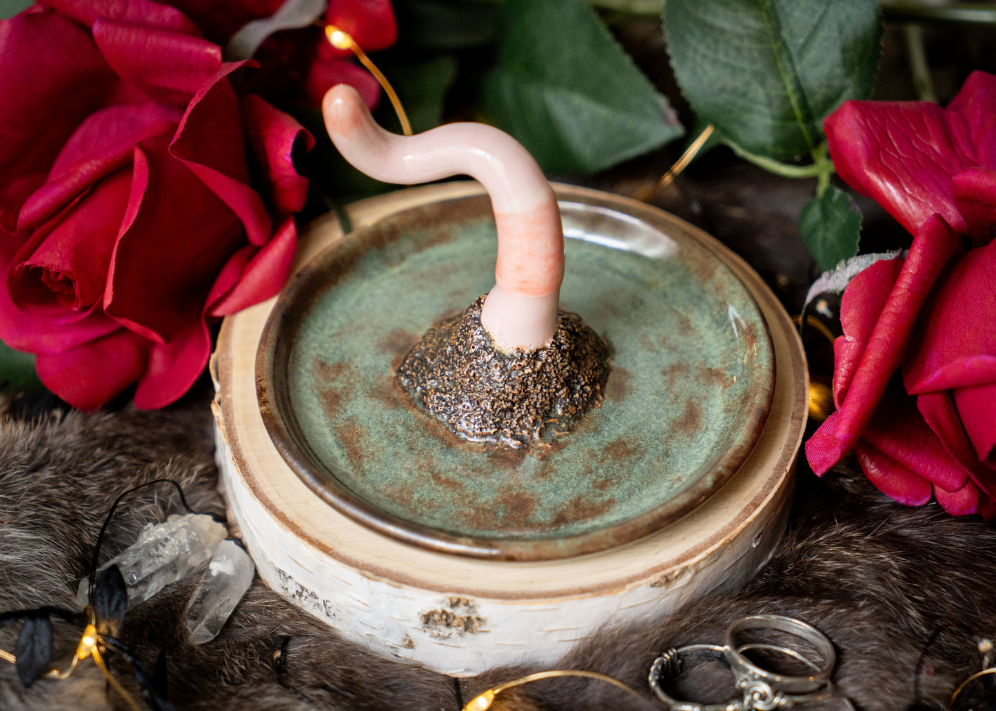 Extra Long Wiggly Worm Ring Holder