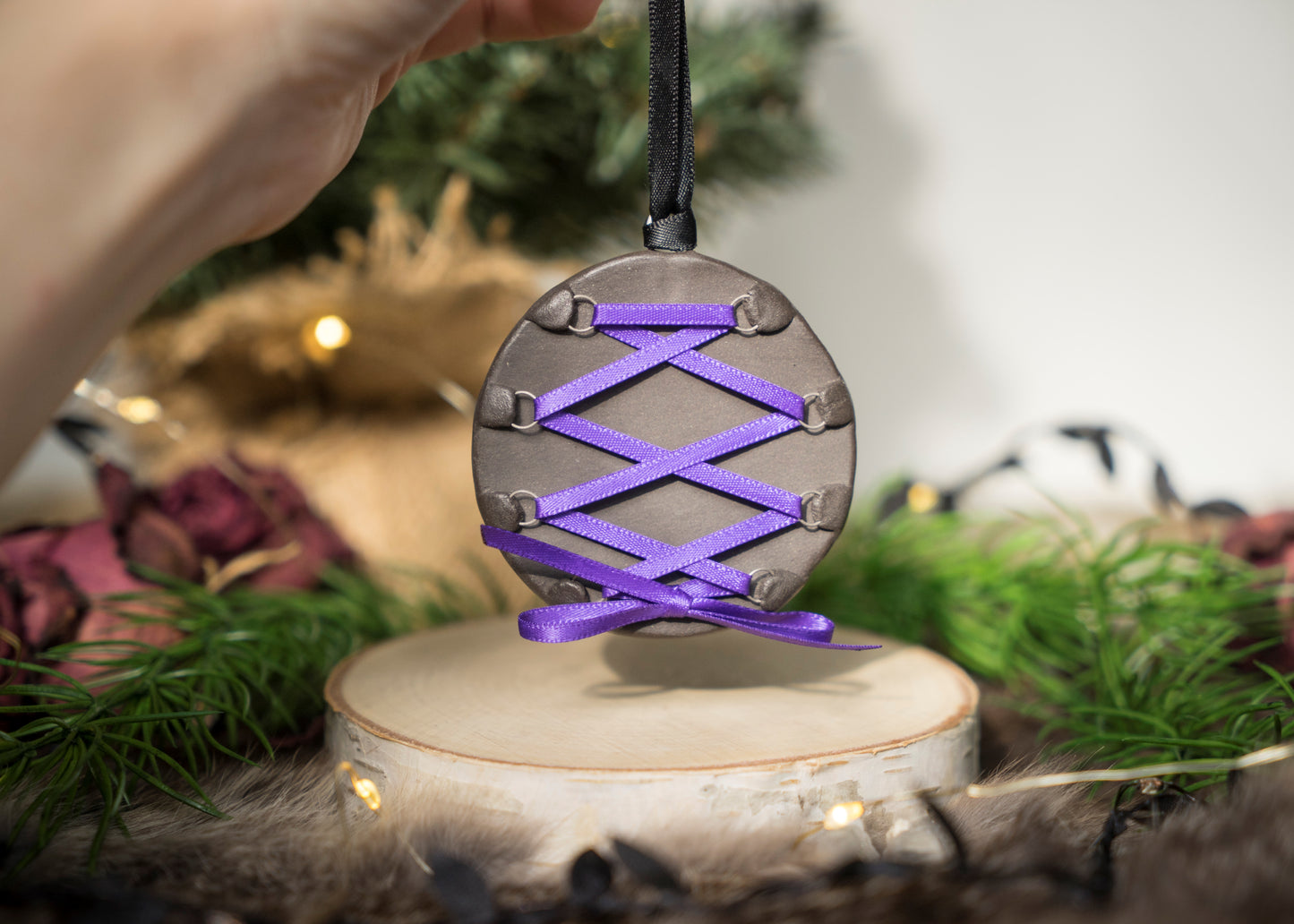 Black Clay Corset Ornaments