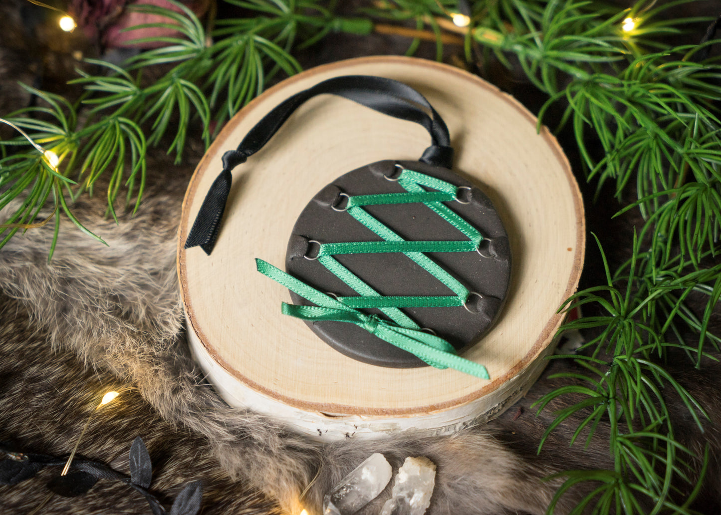 Black Clay Corset Ornaments