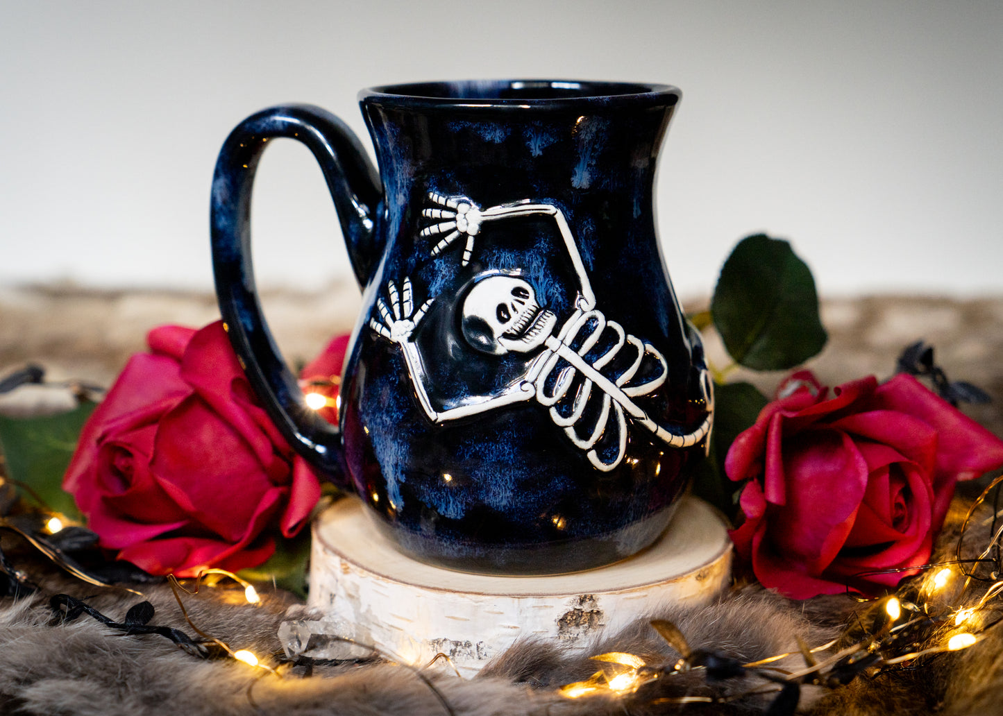 Flowing Blues Skeleton Mug