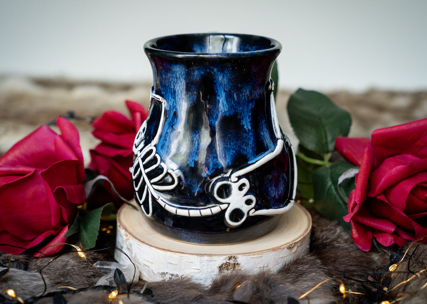 Flowing Blues Skeleton Mug