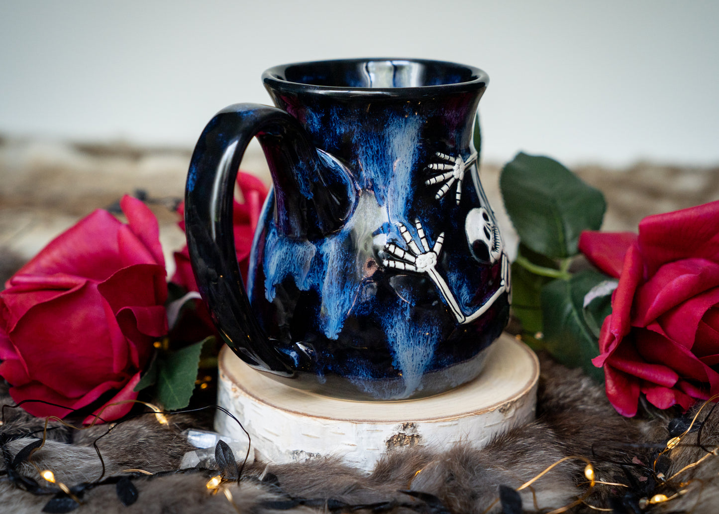 Flowing Blues Skeleton Mug