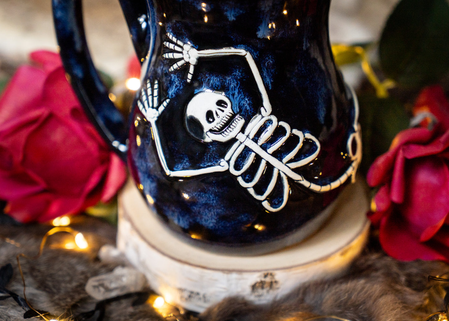 Flowing Blues Skeleton Mug