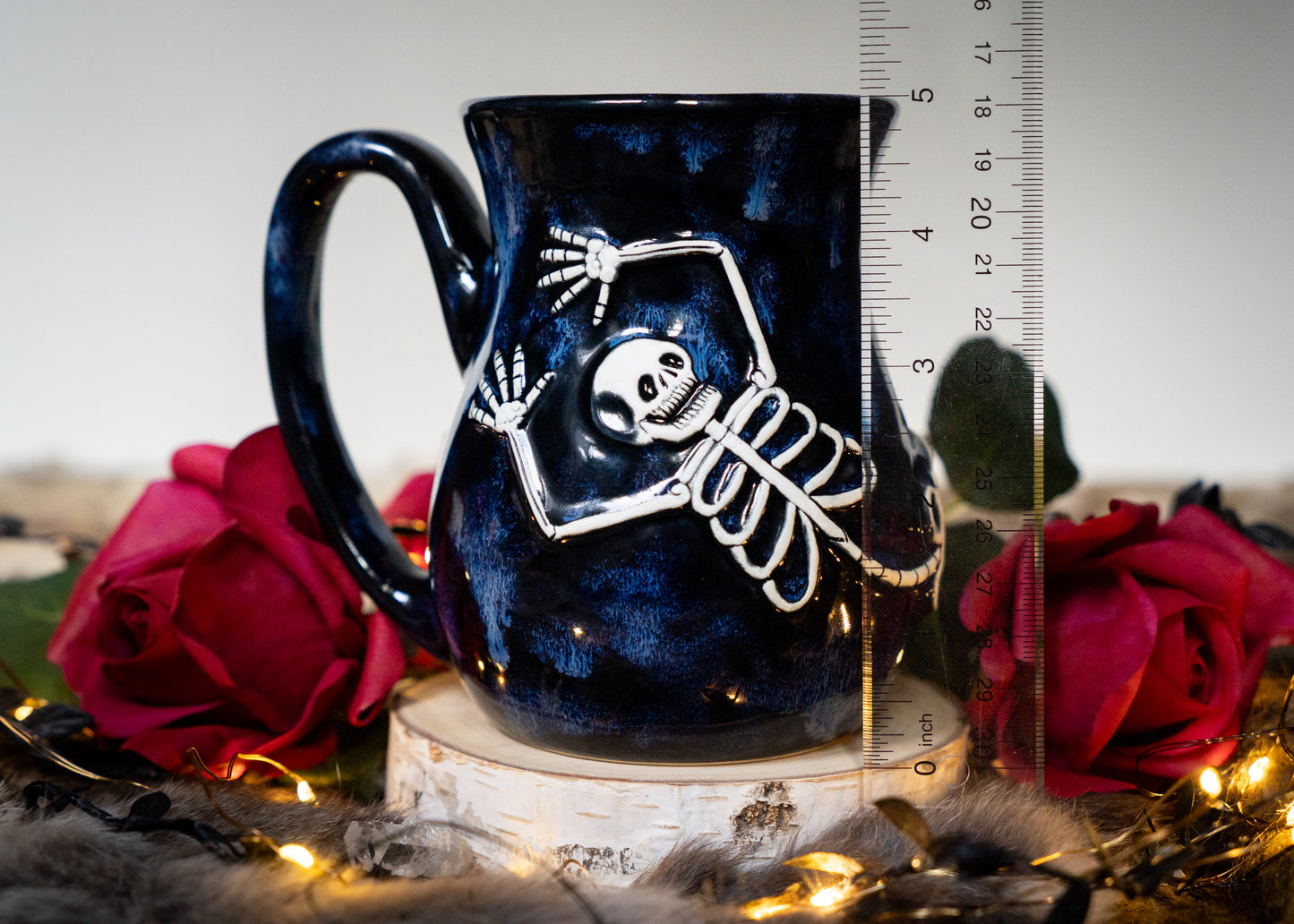 Flowing Blues Skeleton Mug