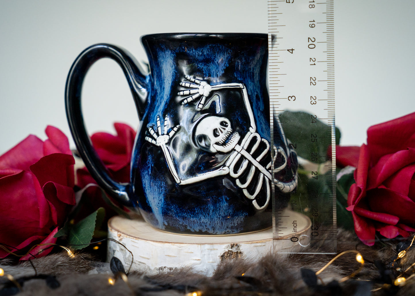 Flowing Blues Skeleton Mug
