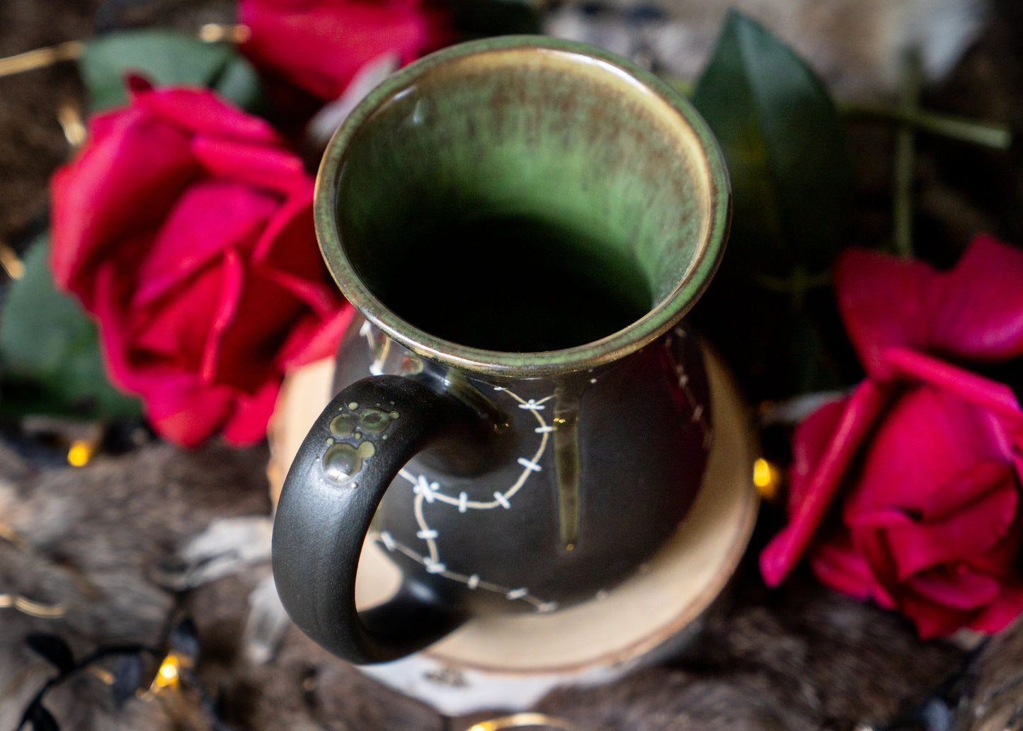 Slimy Green Stitched Mug