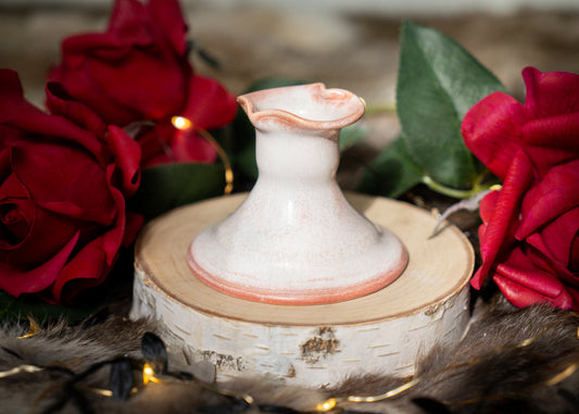Pink Lovely Heart Candle Holder
