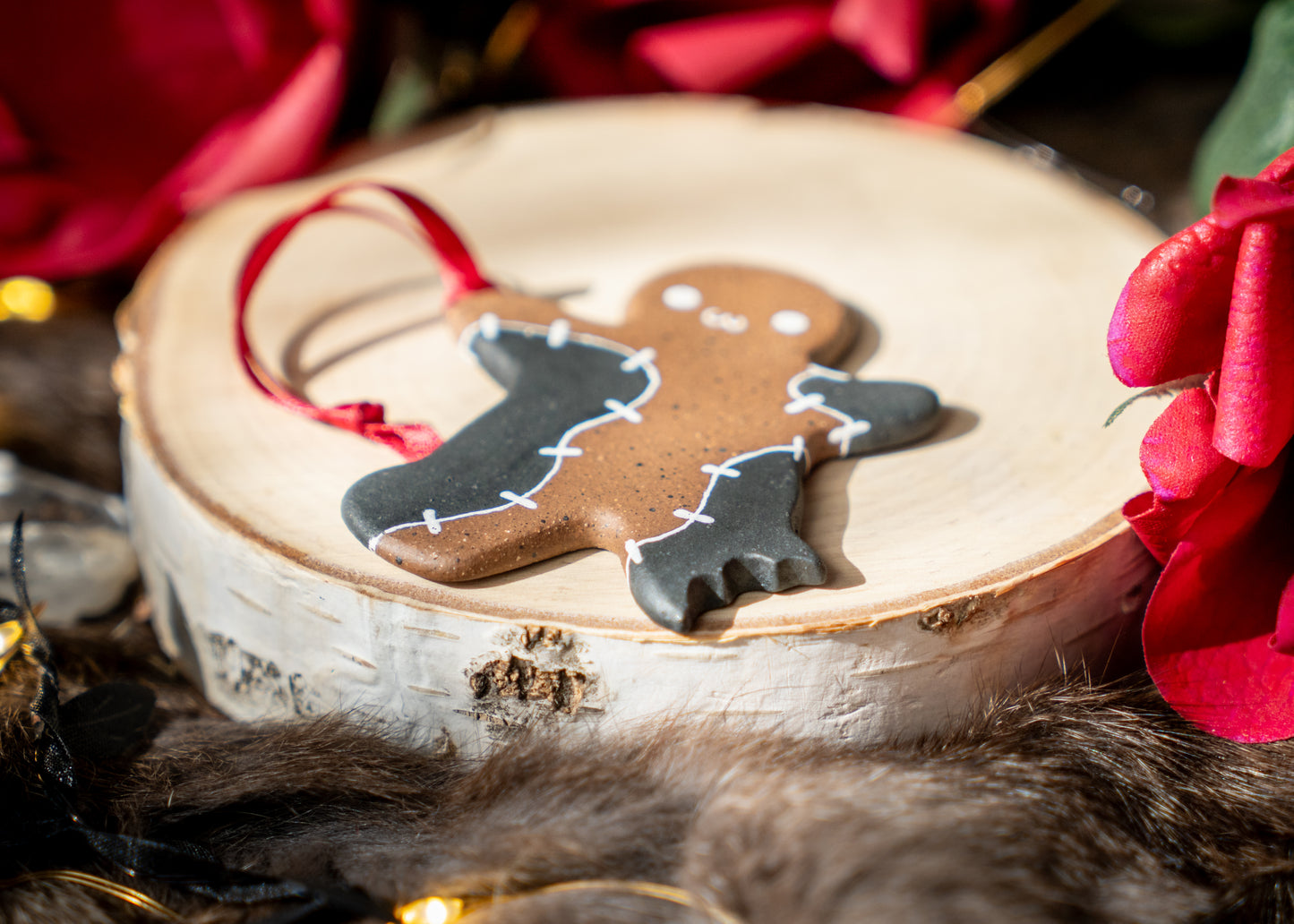 Stitched-up Gingie Ornament