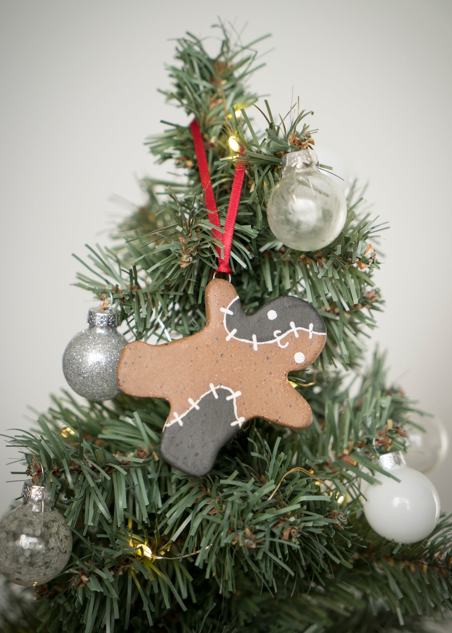 Stitched-up Gingie Ornament