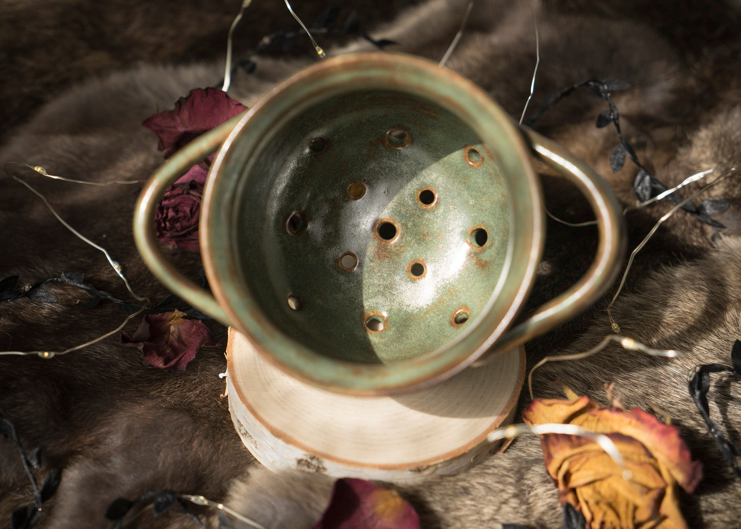 Green Witch Single Serving Cauldron Berry Bowl