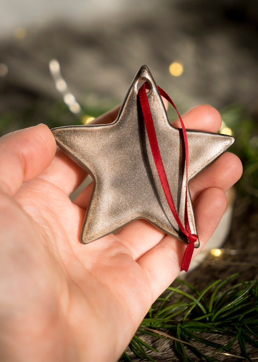 Gold Star Ornament